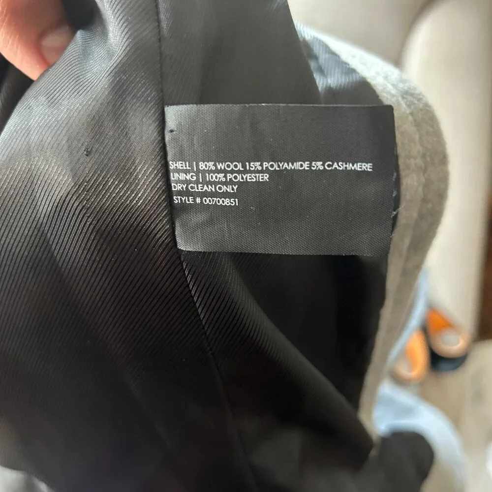 Club Monaco Wool-Cashmere Blend Cape Coat - Size M/L - Picture 3 of 5